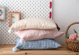 Check Gingham Viscose Rayon Fabric printed in Korea 36" x 44" 90cm x 110cm by the Yard