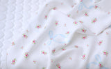 Big Ribbon Rose Flower Viscose Rayon Fabric printed in Korea 36" x 62" 90cm x 160cm by the Yard
