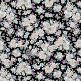 Korean Traditional Flower & Butterfly Jagae Raden Patterned Cotton Fabric made in Korea by the Half Yard