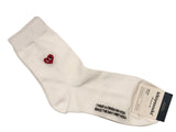3 Pairs of Heart Patterned Half-Crew Socks Men's Sock