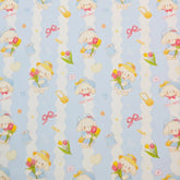 草莓熊兔圖案 40 年代韓國原廠製造面料 36 英寸 x 58 英寸或 90 x 145 厘米