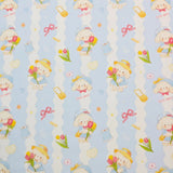 Picnic Baby Puppy Cute Dog Patterned 40s Fabric made in Korea by the Yard 36" x 58" or 90 x 145cm