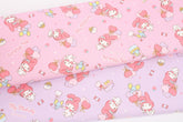 My Melody Heart Balloon Oxford Licensed Fabric printed in Japan by the Half Yard