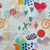 櫻桃狗小狗圖案 40 年代面料韓國原廠製造 36 英寸 x 58 英寸或 90 x 145 厘米