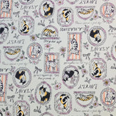 Lovely Cat Kitten Frame Patterned 40s Fabric made in Korea by the Yard 36" x 58" or 90 x 145cm