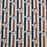 櫻桃狗小狗圖案 40 年代面料韓國原廠製造 36 英寸 x 58 英寸或 90 x 145 厘米