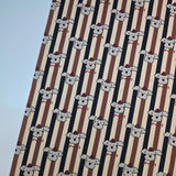 チェリードッグパピー柄 40年代生地 韓国製 ヤード単位 36インチ x 58インチまたは90 x 145cm