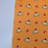 チェリードッグパピー柄 40年代生地 韓国製 ヤード単位 36インチ x 58インチまたは90 x 145cm