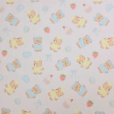 烹飪泰迪熊圖案 40 年代面料韓國原廠製造 36 英寸 x 58 英寸或 90 x 145 厘米