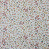 テディベアの花の庭の模様の 40 年代生地、韓国製、ヤード単位 36" x 58" または 90 x 145cm