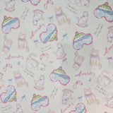 Ribbon Cat Kitten Patterned 40s Fabric made in Korea by the Yard 36" x 58" or 90 x 145cm