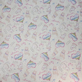 Ribbon Cat Kitten Patterned 40s Fabric made in Korea by the Yard 36" x 58" or 90 x 145cm