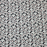 Cute Panda Bear Face Patterned 40s Fabric made in Korea by the Yard 36" x 58" or 90 x 145cm