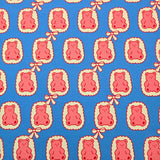 リボン付きテディベア柄 40 年代生地 韓国製 ヤード単位 36" x 58" または 90 x 145cm