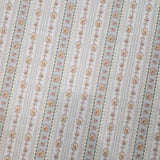 條紋松鼠絲帶花卉圖案 40 年代面料韓國製造按碼 36 英寸 x 58 英寸或 90 x 145 厘米