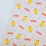 Check Gingham Baby Duck Patterned 40s Fabric made in Korea by the Yard 36" x 58" or 90 x 145cm