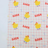 Check Gingham Baby Duck Patterned 40s Fabric made in Korea by the Yard 36" x 58" or 90 x 145cm