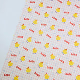 Check Gingham Baby Duck Patterned 40s Fabric made in Korea by the Yard 36" x 58" or 90 x 145cm