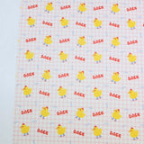 Check Gingham Baby Duck Patterned 40s Fabric made in Korea by the Yard 36" x 58" or 90 x 145cm