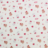 イチゴクマウサギ柄 40 年代生地 韓国製 ヤード単位 36" x 58" または 90 x 145cm