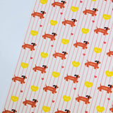 イチゴクマウサギ柄 40 年代生地 韓国製 ヤード単位 36" x 58" または 90 x 145cm