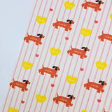 イチゴクマウサギ柄 40 年代生地 韓国製 ヤード単位 36" x 58" または 90 x 145cm