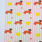 イチゴクマウサギ柄 40 年代生地 韓国製 ヤード単位 36" x 58" または 90 x 145cm