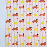 イチゴクマウサギ柄 40 年代生地 韓国製 ヤード単位 36" x 58" または 90 x 145cm