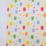 イチゴクマウサギ柄 40 年代生地 韓国製 ヤード単位 36" x 58" または 90 x 145cm