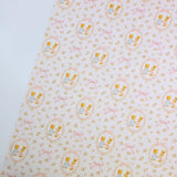 イチゴクマウサギ柄 40 年代生地 韓国製 ヤード単位 36" x 58" または 90 x 145cm