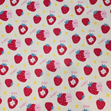イチゴクマウサギ柄 40 年代生地 韓国製 ヤード単位 36" x 58" または 90 x 145cm
