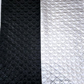 全息愛心圖案聚酯纖維絎縫 Nubi 布料韓國製造半碼 18 英寸 x 58 英寸或 45 x 145 厘米