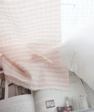 格紋格子條紋純色紫羅蘭 Biowash 面料韓國印花 36 英寸 x 62 英寸 90 厘米 x 160 厘米按碼