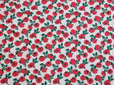 トマト柄の40年代生地(韓国製)半ヤード 18インチ x 59インチまたは45 x 150cm