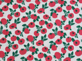 トマト柄の40年代生地(韓国製)半ヤード 18インチ x 59インチまたは45 x 150cm