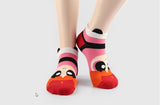 3 Pairs of Powerpuff Girls Full Power Socks Ankle Socks Women's Socks