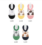 5 Pairs of Animal Puppy Patterned See Through No-show Socks Women's Socks
