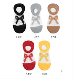 リボン柄シースルーノーショーソックス5足セット レディースソックス
