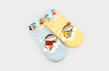 6 Pairs of Crayon Shinchan Sleeping on Cloud Socks Ankle Socks Women's Socks