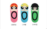 3 Pairs of Powerpuff Girls Smile Socks No-show Socks Women's Socks