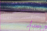 極光閃光條紋圖案絎縫 Nubi 滌綸面料韓國製造,Half ard 18 英寸 x 59 英寸或 45 x 150 厘米