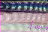 オーロラ グリッター ストライプ柄 キルティング ヌビ ポリエステル生地 韓国製 ハーフアード製 18" x 59" または 45 x 150cm