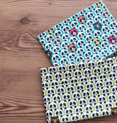 動物) クマ、パンダキャラクター生地 韓国製 / 半ヤード、綿100%