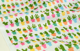 Cactus Patterned Fabric, Cute, sewing, Quilt made in Korea by the Yard