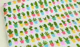 Cactus Patterned Fabric, Cute, sewing, Quilt made in Korea by the Yard