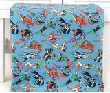 正義聯盟超級英雄人物布料韓國製造,半碼布料