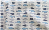 Fish Patterned Fabric made in Korea by Half Yard