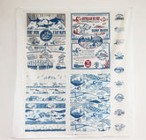 ディズニー&ピクサー クラウンフィッシュ、ファインディングニモ、ドリー キャラクター生地 韓国製 / パネル / 35" x 44" ( 88 cm x 110 cm)