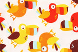 Toucan printed Fabric by the Half Yard