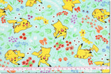 ポケットモンスター、ピカチュウキャラクター生地(韓国製、半ヤード単位)
